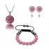 -70% Komplet SHAMBALLA BALLS SWAROVSKI RÓŻOWY