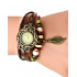 Z001 ZEGAREK damski BOHEMIA rzemyki QUARTZ HIT