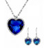 -10% KOMPLET SERCE OCEANU/TITANIC SWAROVSKI SREBRO