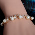 -30% BRANSOLETKA GOLDEN PEARL CYRKONIE PERŁY