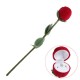 Czerwona róża piękne pudełeczko na pierścionek