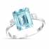 Pierścionk AQUAMARINE MEGHAN EXLUSIVE SWAROVSKI