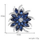 - 30% Broszka BLUE FLOWER austrian crystals PIĘKNA